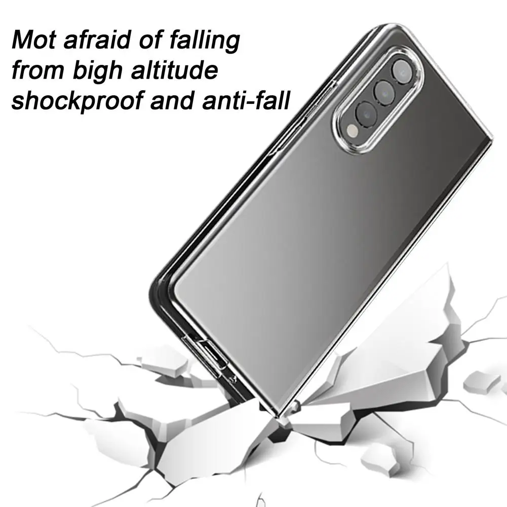 Phone Case For Samsung Galaxy Z Fold 3/W22 Shock Absorption Smartphone Protective Cover 3 | Мобильные телефоны и