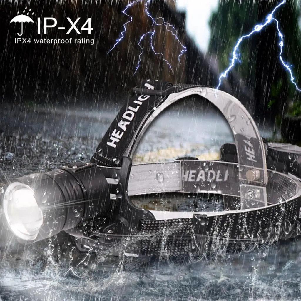 Супер мощный светодиодный налобный фонарь Full 6600mA XHP70.2 для кемпинга, фонарь высокой мощности, налобный фонарь, масштабируемый USB фонарь, фонарик 18650