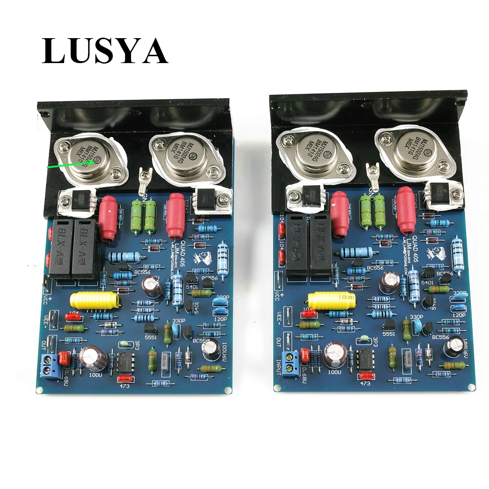 Плата усилителя мощности для аудио 2 шт. QUAD405 MJ15024 100 Вт * комплект стереозвука