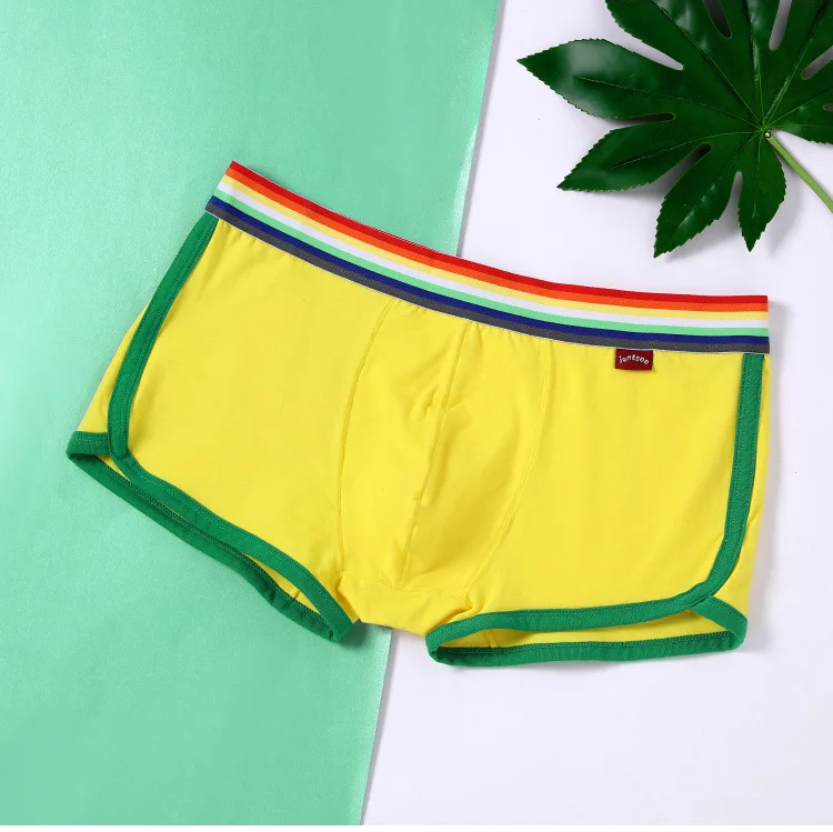 Новые мужские трусы rainbow-side удобные дышащие хлопковые из лайкры повседневные