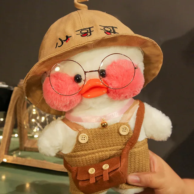 

30cm Cartoon Cute LaLafanfan Cafe Duck Plush Toy Stuffed Soft Kawaii Duck Doll Animal Pillow Birthday Gift for Kids Children