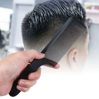men professional flat top comb metal hair cutting comb curved shaver hair clipper cutting brush barbers anti static comb