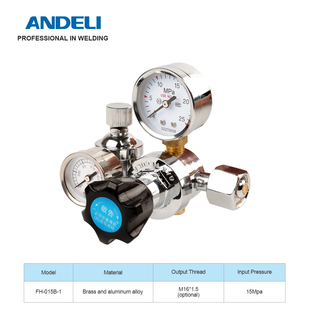ANDELI FH-015B-1 счетчик сварочного газа регулятор Давления Аргона для аппарата TIG