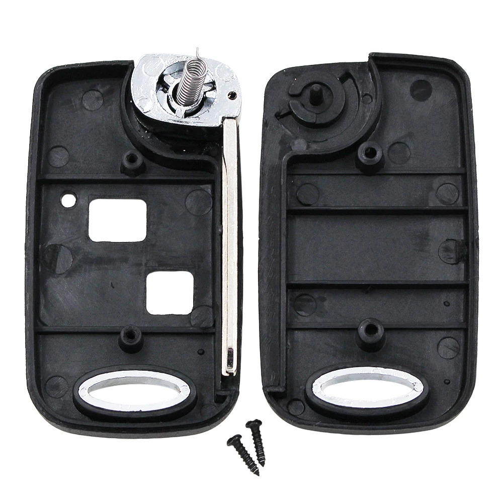 2 кнопки Складная откидная оболочка ключа дистанционного управления чехол для