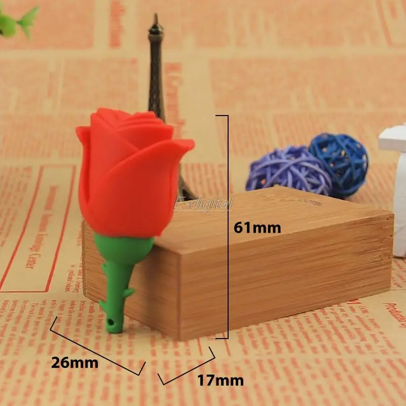 Новый дизайн Розовый цветок USB флэш накопитель милый usb 32 Гб 64 128 МБ флеш диск 2 0