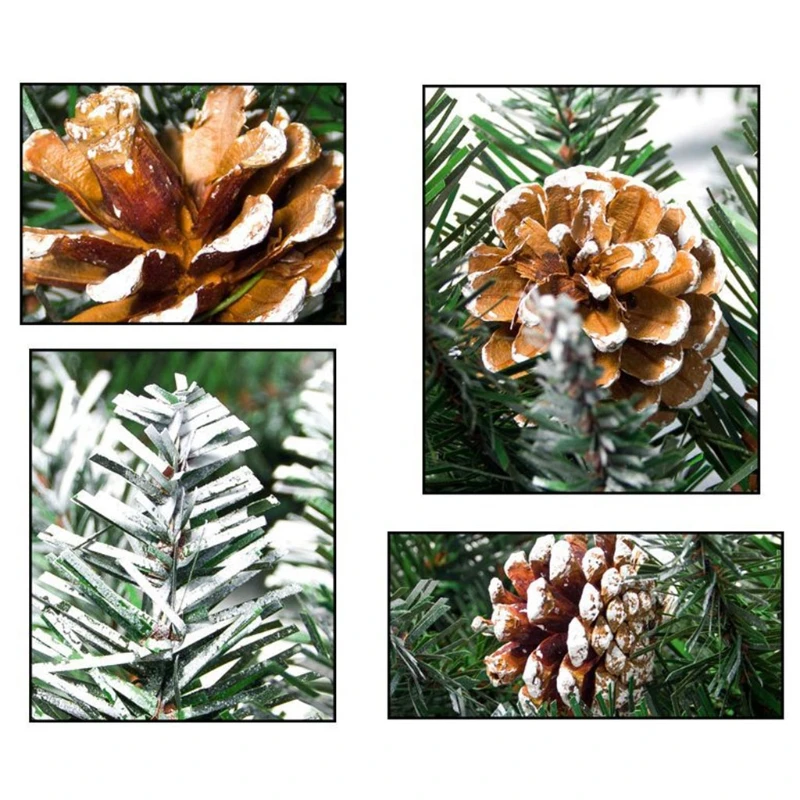 

Christmas Wreath Garland Artificial Pine Cones Xmas Tree Rattan Hanging Ornament Dropshipping