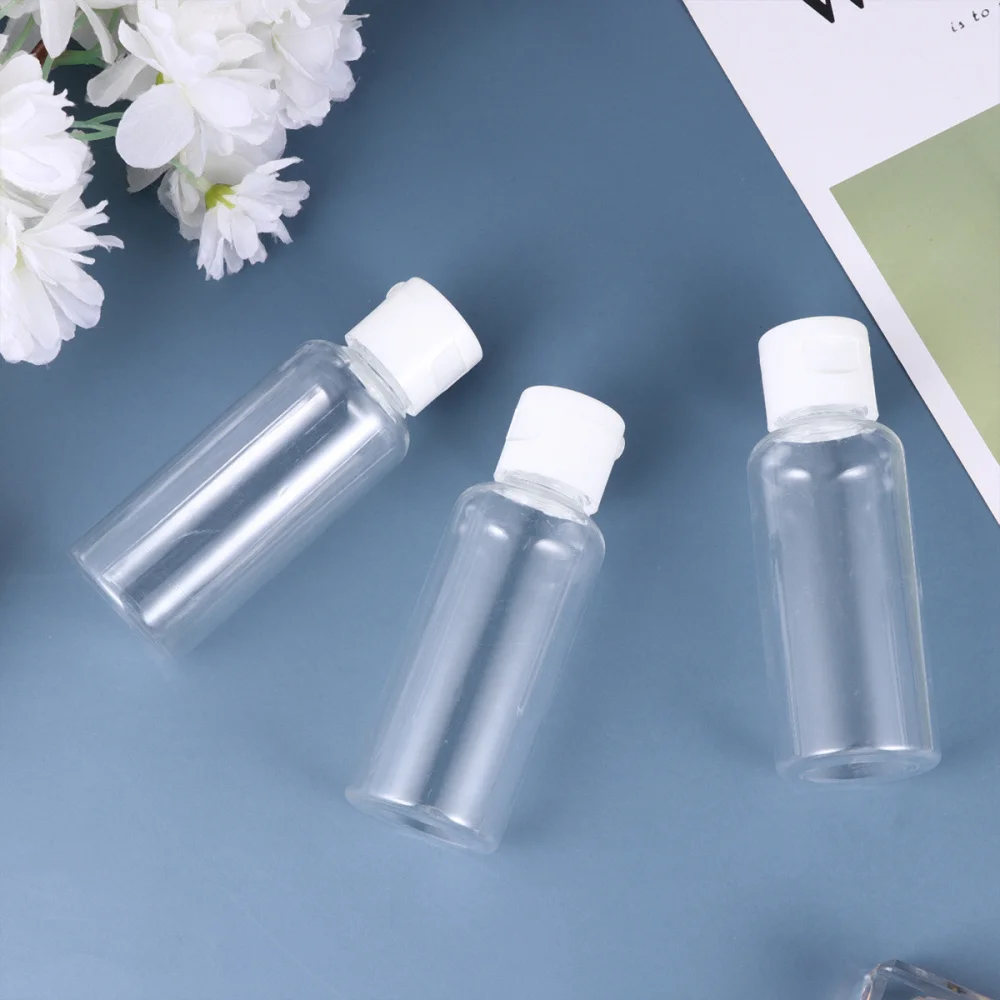 

25pcs 50ml Clamshell Cosmetic Bottle Portable Cosmetic Holder Travel Empty Lotion Storage Bottle