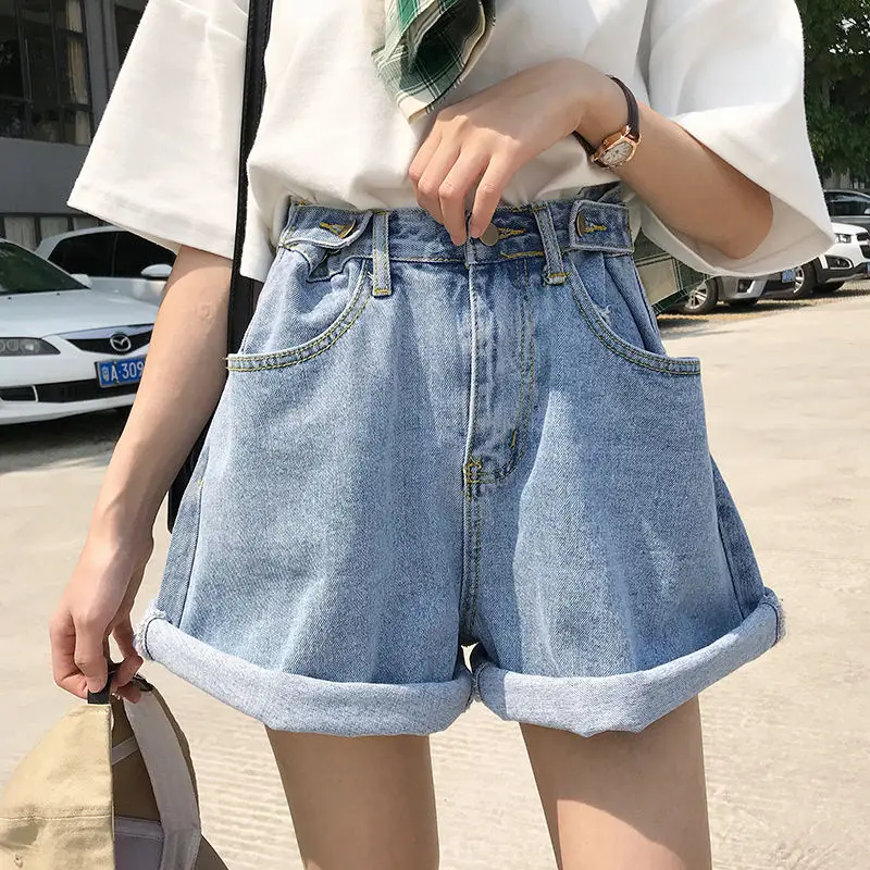 

Shorts Women Plus Size 5XL with Sashes Wide Leg Retro Harajuku Casual Korean Style Loose Fashion Hot Sale Leisure Vintage Womens