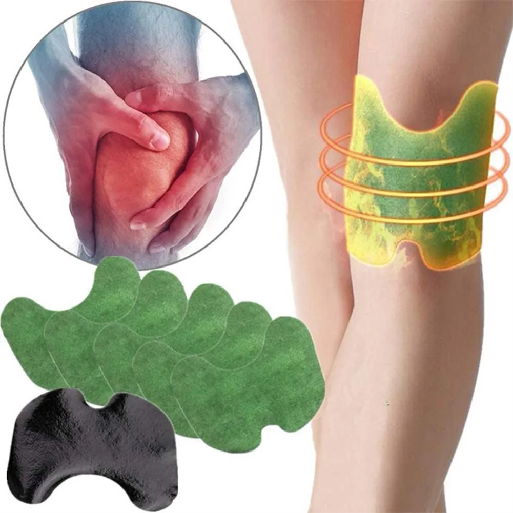 

12pcs/lot Knee patch Pain Relieving Patch Reduce Inflammation Self-Heating Sticker Cold Protection Wormwood Extract Body Patch
