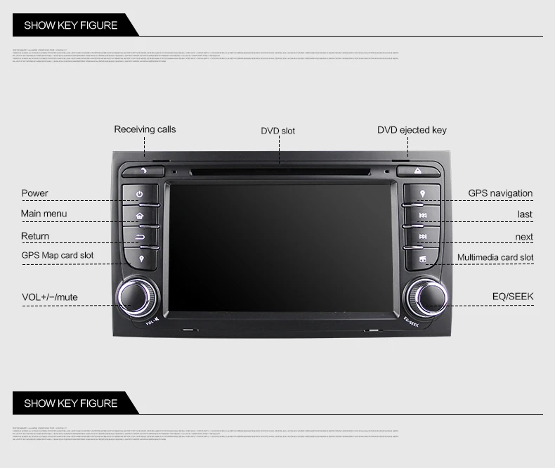 Eunavi автомобильный DVD мультимедийный плеер Android 9 gps авто радио 2 Din 7 дюймов для AUDI A4