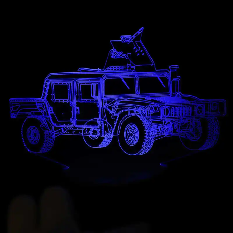 

Cool Night Light Night Light 7 Colors Cool Car Acrylic Lamp with Touch Switch for Desk Decoration Gift Acrylic Lamp