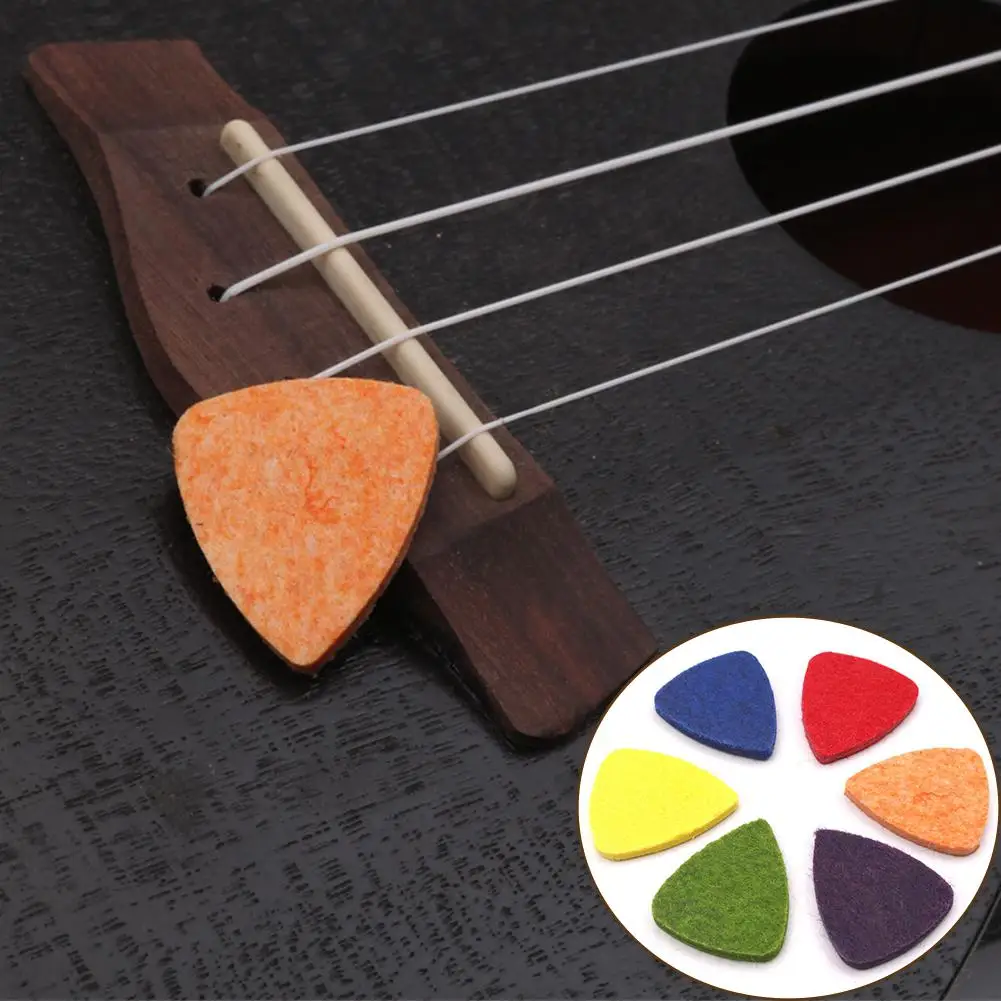 

Flanger Colorful Ukulele Wool Picks Wool Felt Picks for Ukulele