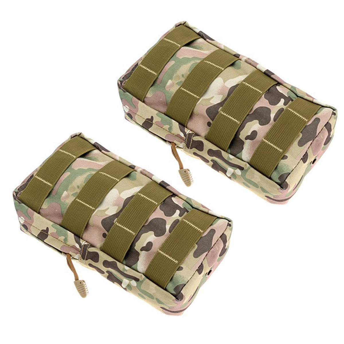 

2pcs Tactical Bag Molle Pouches EDC Utility Pouch Outdoor Waist Pocket Bags