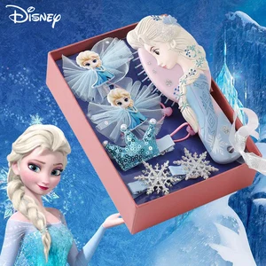 disney frozen elsa princess comb bow hairpin set headwear pretend toy korean rubber band exquisite decorations gift for girls free global shipping