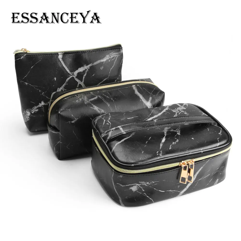 3 bags ESSANCEYA 3 шт. Pro Макияж многофункциональная сумка для хранения путешествия туалетные принадлежности Органайзер женские сумки Дамская Сумочка чехол под кисти для макияжа - Цвет: 3 bags