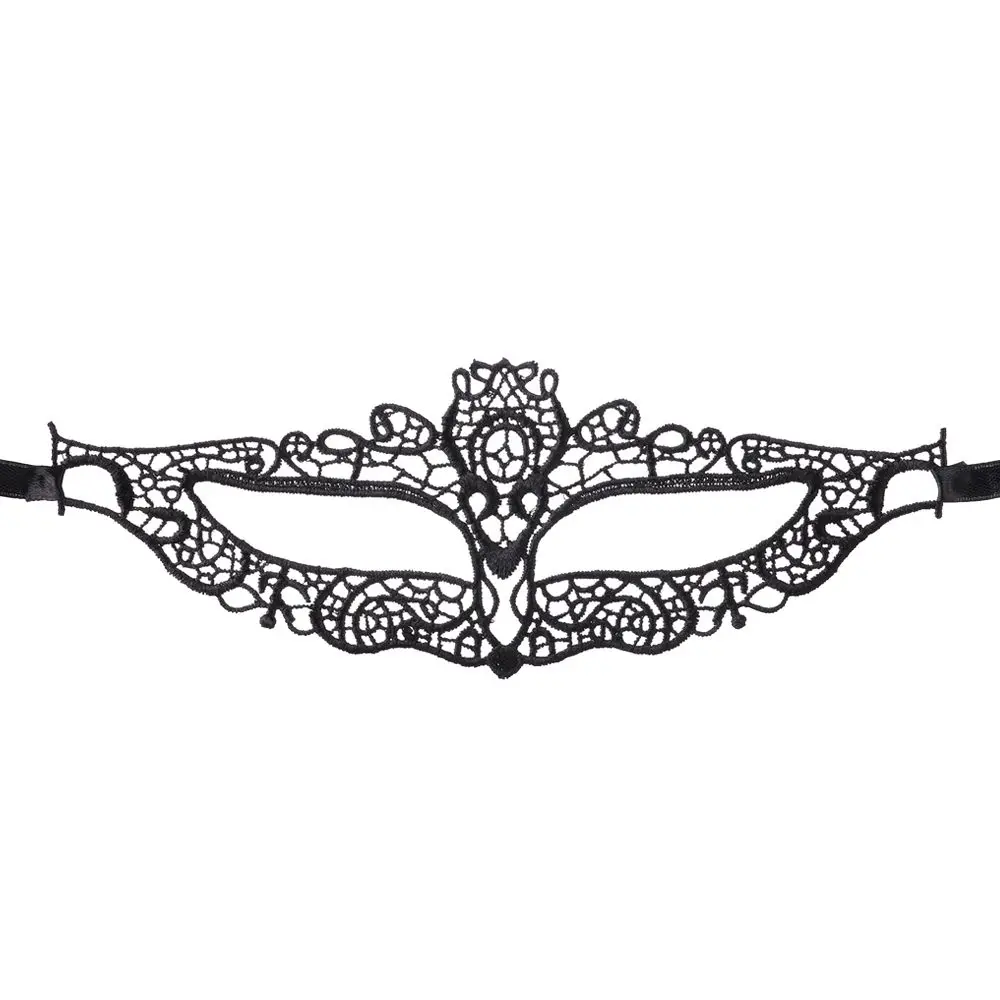 Женская Черная кружевная зеленая ажурная Маскарадная маска для лица костюм