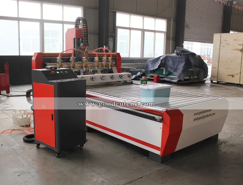 

Jinan hot sale 3d cnc wood 4 axis 8 heads cnc router machine