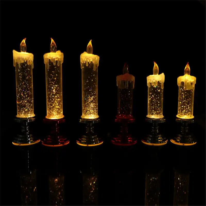 

1PC Creative LED Candle Lamp Simulation Tea Light Home Birthday Party Decor Christmas Halloween Lights For Room Christmas Lights