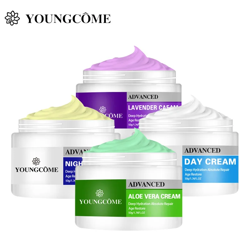 

YOUNGCOME 50 г Лавандовый крем с алоэ вера отбеливающий увлажняющий против акне мягкий сглаживающий лифтинг подтягивающий кожу