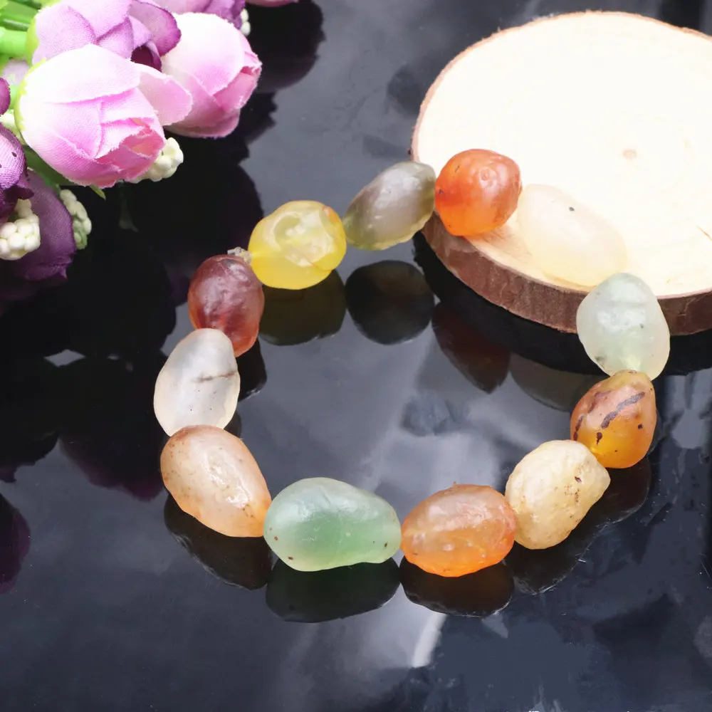 Песочный пустынный Гоби пляжные бусы браслет натуральные Агаты карамельного