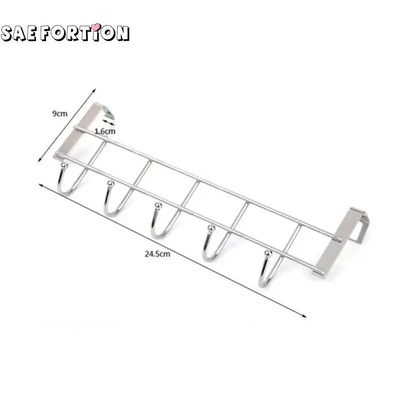 5 крючков из нержавеющей стали вешалка для одежды пальто полотенец кухонная