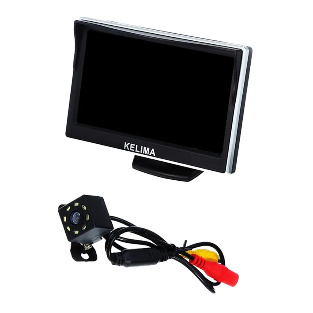 

5" Car Display Screen + 8 LED Night Reversing Camera(with Ruler Line)