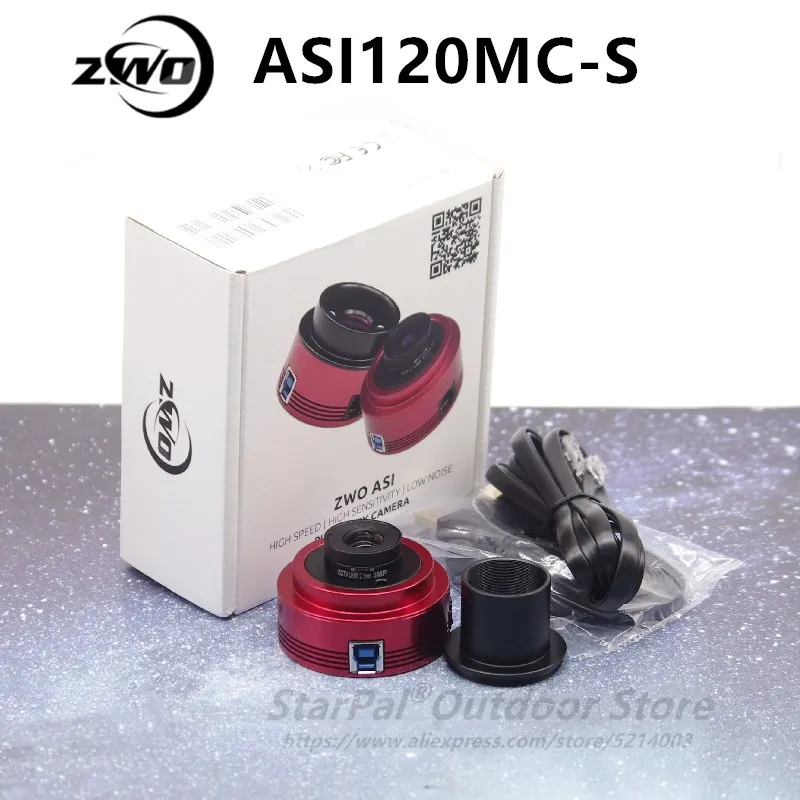 ZWO 120MC S CCD направляющая Звездная камера прицела ASI120MC ASI ASI120 MC 120 120MC|Телескоп и