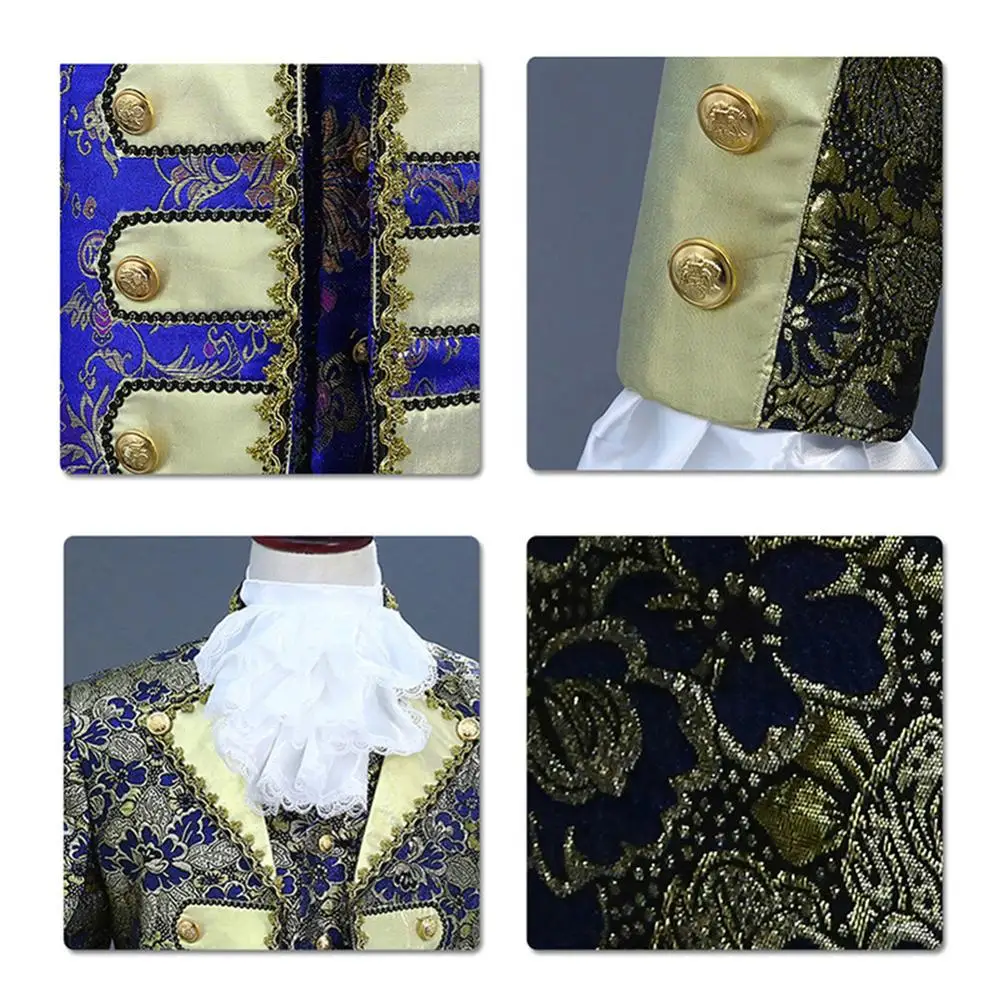 Yunclos мужской костюм для суда сценическое платье двубортный комплект из 5