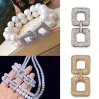 minhin diy baroque pearls jewelry zircon fastener closure hook clasps for hanging chain necklace bracelet luxury jewelry making