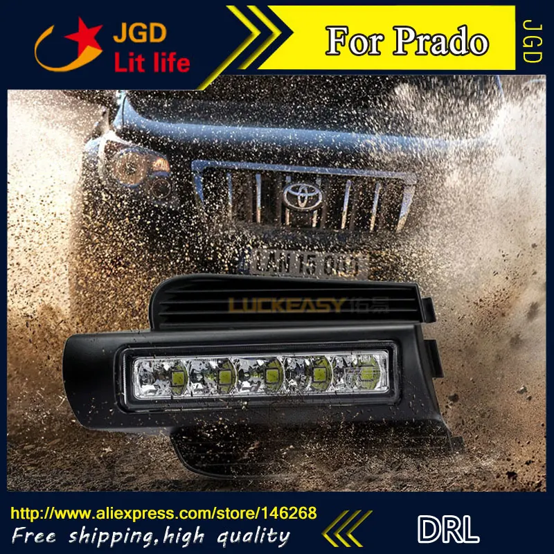 Высокое качество! Светодиодный противотуманный фонарь DRL для Toyota prado 120 Land cruiser LC120