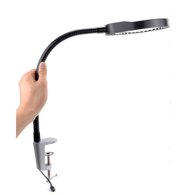 Настольное увеличительное стекло 10X 8X с гибким рычагом и зажимом настольное 48