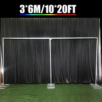 10x20ft wedding square wrought metal frame arch adjustable backdrop curtain stand flower yarn shelf party events diy decoration