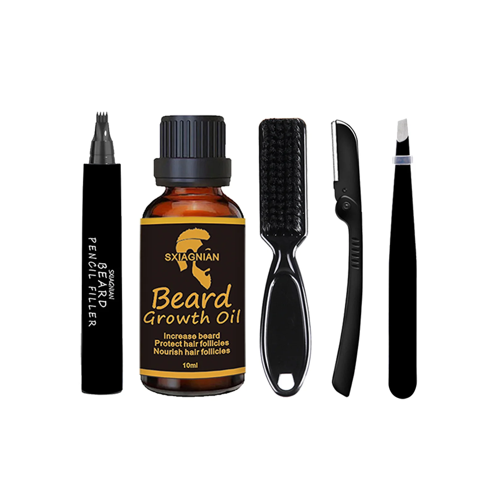 

Barber Tools Beard Pencil Filler Set Coloring Long Lasting Facial Waterproof Home Sweatproof Shaping For Men Natural Enhancer