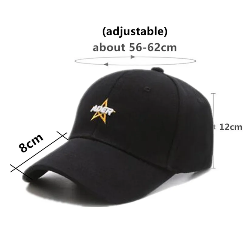 

XdanqinX Black Hat Men's Cap Letter Embroidery Simple Cotton Baseball Cap Snapback Cap Adjustable Size Casual Women's Sports Cap
