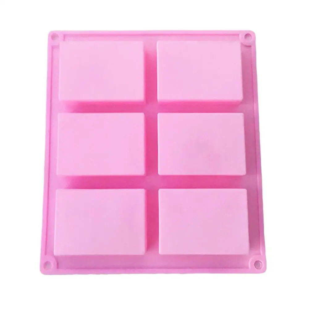 Силиконовое прямоугольное мыло формы для изготовления бара торт печь лоток