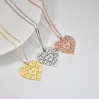 Индивидуальная гравировка в форме сердца, индивидуальное ожерелье с несколькими именами для женщин, членов семьи, табличка с именем, сувенир на день матери, лучший подарок