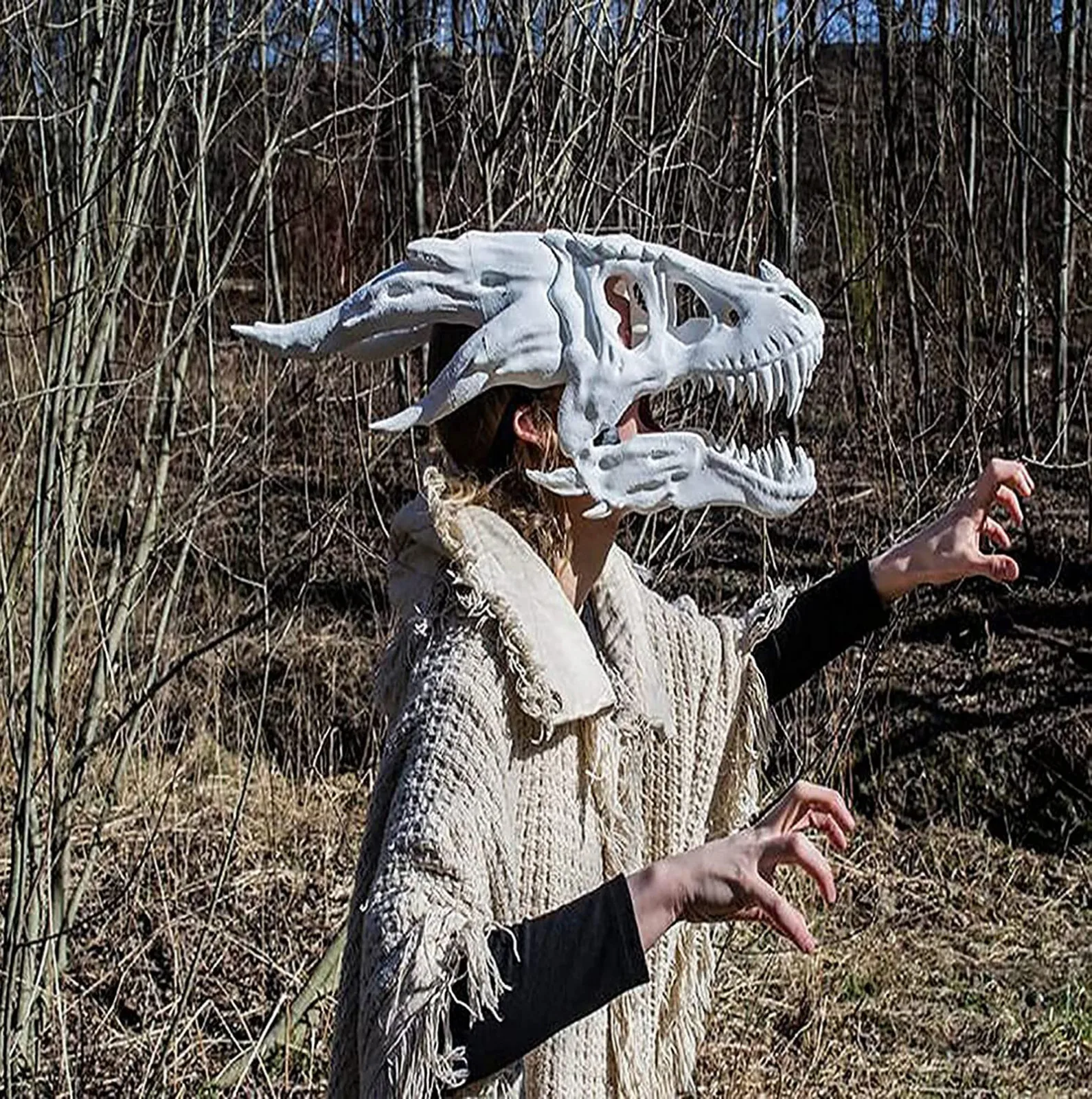 

New 2021 High Quality Dragon Mask Movable Dragon/movable Jaw Dino Mask Moving Jaw Dinosaur Decor Mask Toys Accessories For Kids