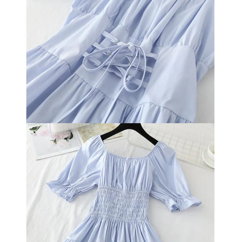 

Double Color Women Dress for Women Purple High-back Bandage Vestidos
