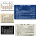 Химия Периодическая таблица настенные художественные принты элементы плакат шелковая Живопись химическая картина Периодическая таблица лабораторный Настенный декор
