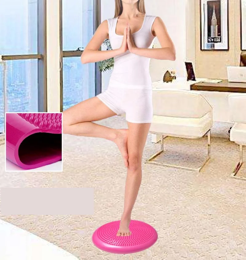 

Inflatable Balance Yoga Mat Massage Cushion PVC Thick Explosion-Proof Men's Fitness Balance Pad Elastic Ladies Fitness Yoga Ball