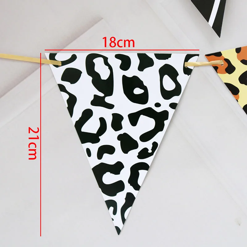 1 шт. тропический лес Зебра леопардовая гирлянда джунгли животные баннер