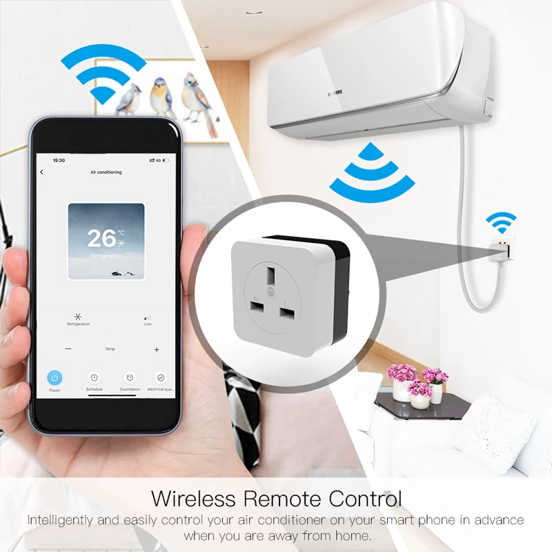 Умный кондиционер Comp Plug Wifi Голосовое управление умная розетка работает с Alexa для