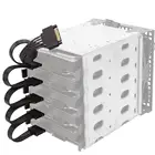 Кабель питания IDE SATA, кабель питания для жесткого диска с 1 штекером на 5 гнезд, кабель для ПК сделай сам, 15 контактов, разветвитель, удлинитель для Chia Z6C5