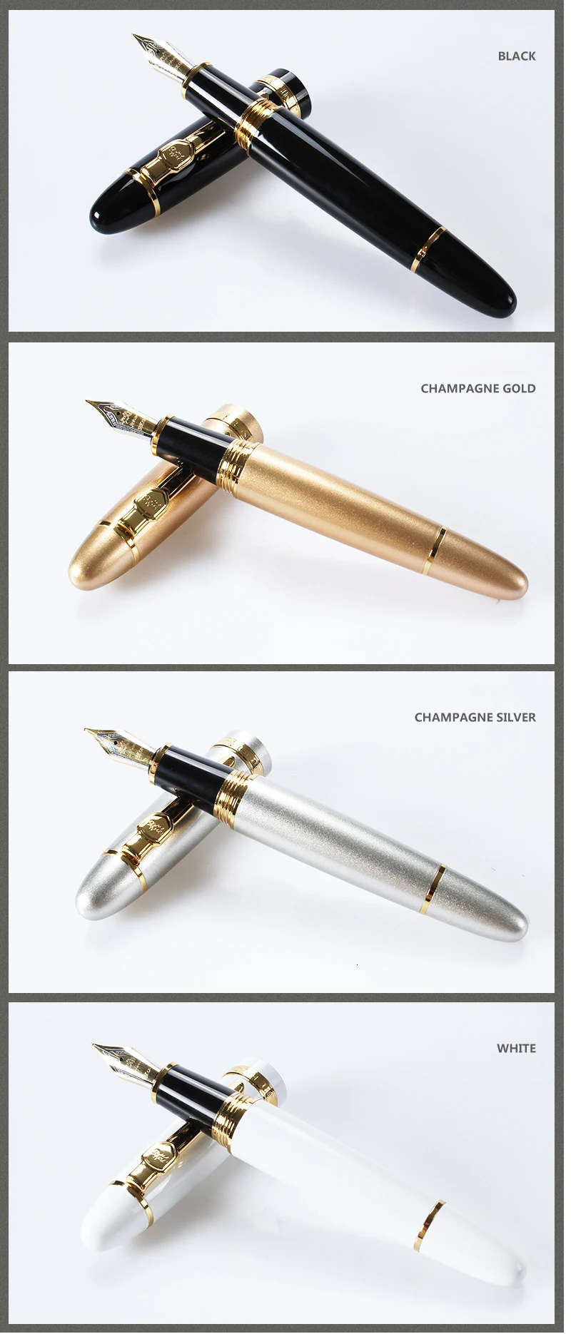 Высокое качество Jinhao x750 ручка стилографика Роскошная перьевая ручка чернильная ручка канцелярские принадлежности Iraurita 0,5 мм caneta Stylo plume 03828