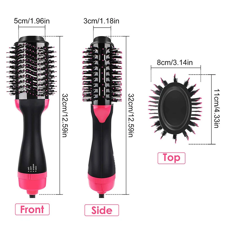 2 в 1 многофункциональная фен для волос Volumizer вращающаяся щетка горячей укладки
