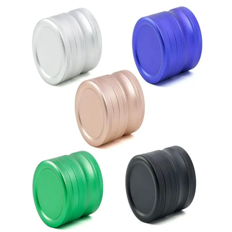 

Best Selling Quality 63mm Four-layer Sounding Rotatable Manual Metal Tobacco Grinder Kitchen Supplies Smoking Accessories