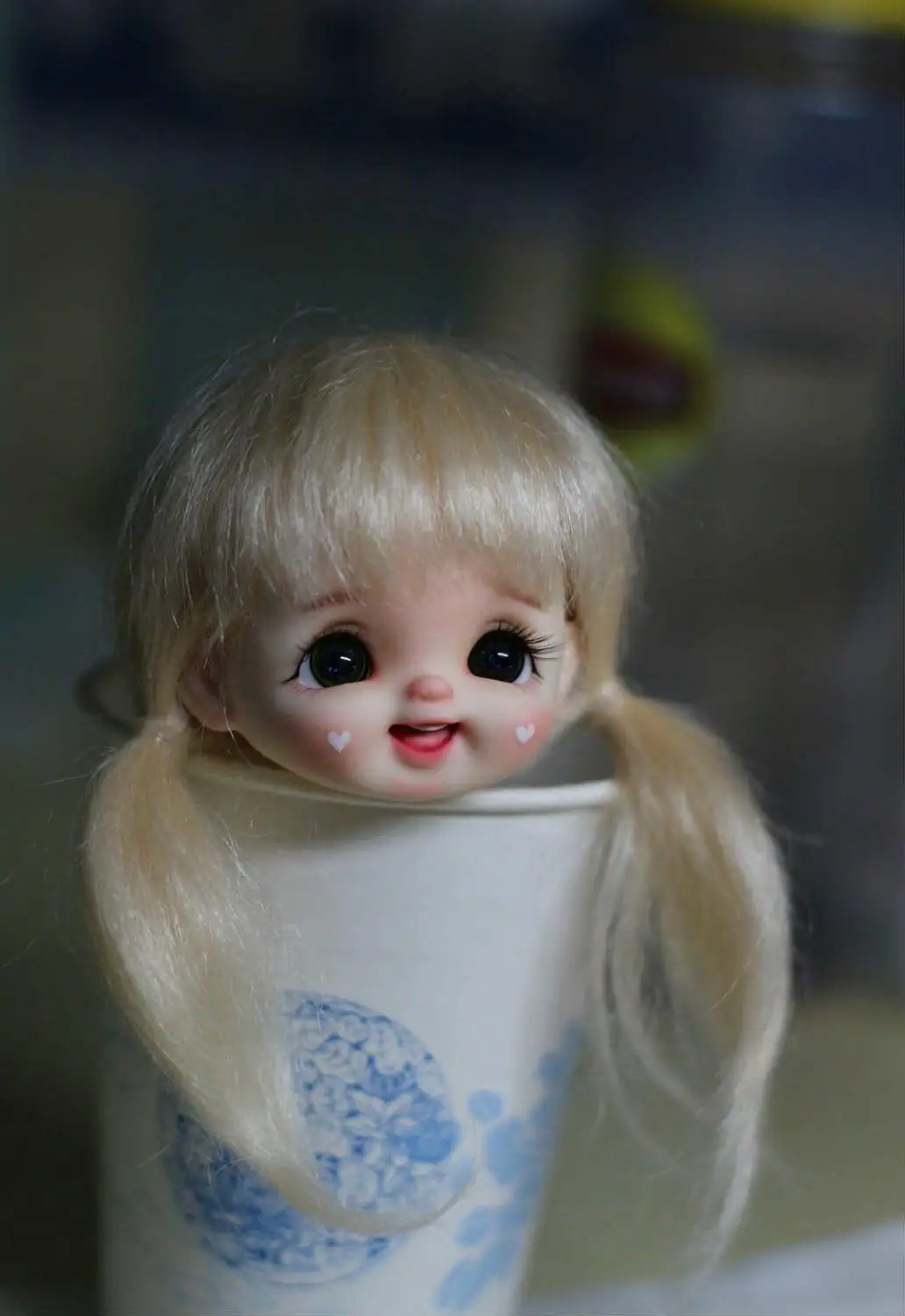 head 2 no wig Sto куклы 3,0 смех куклы OB11 куклы настройки 1/8 BJD куклы OB - Цвет: head 2 no wig