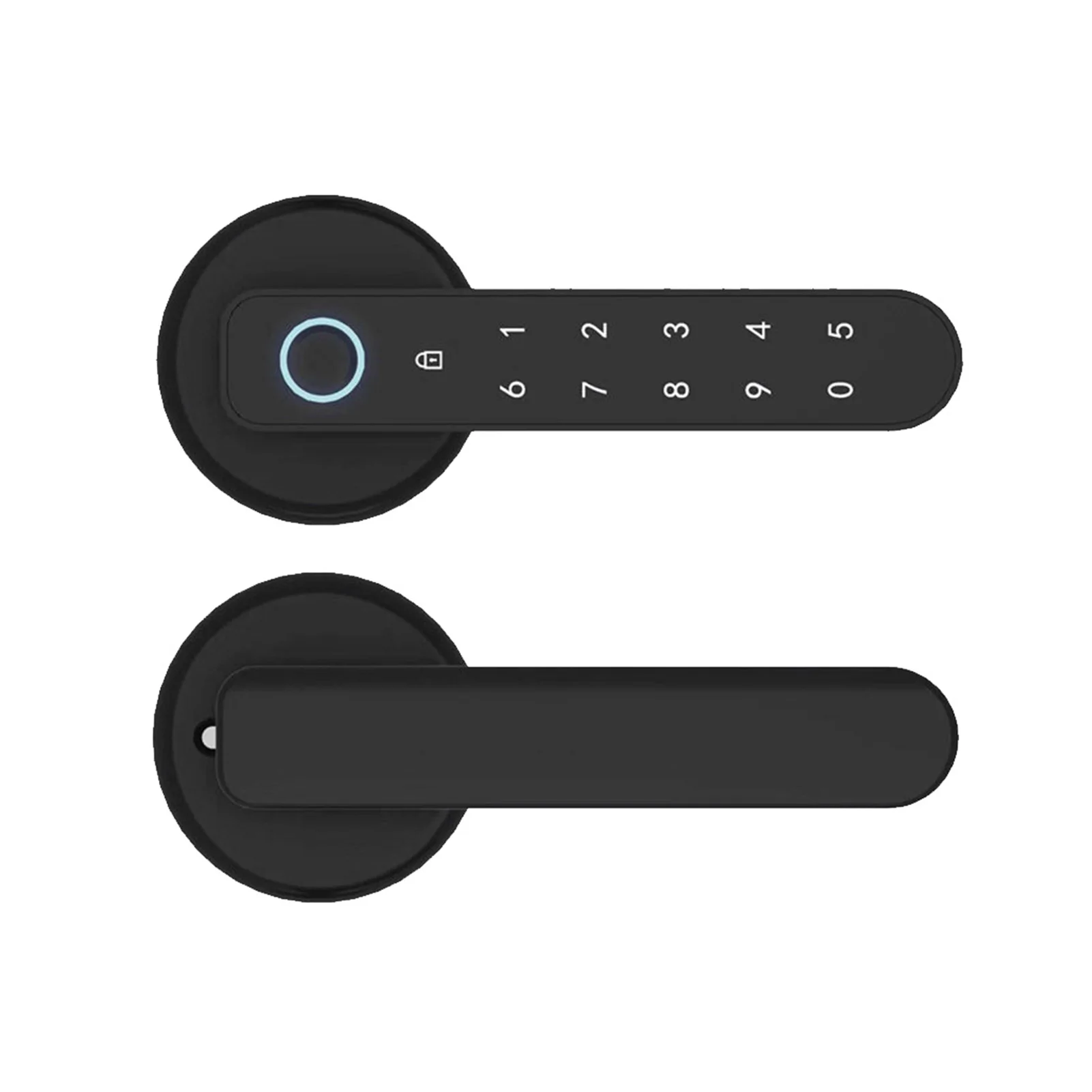 

Одна ручка в форме шара Противоугонный пароль для дома и офиса для защиты дверей умная спальня легко устанавливается Блокировка по отпечат...