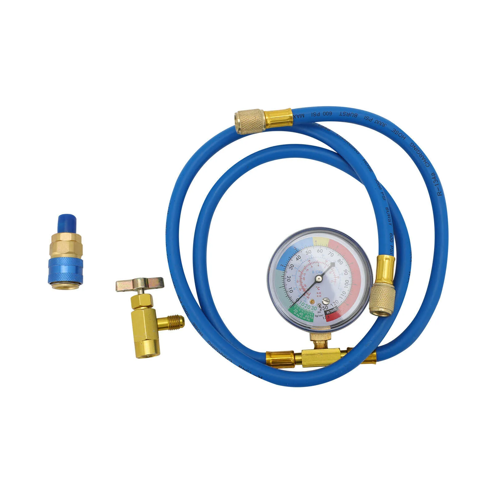 

Replacement R134A AC Refrigerant Charge Hose Universal 1.35M Accessory