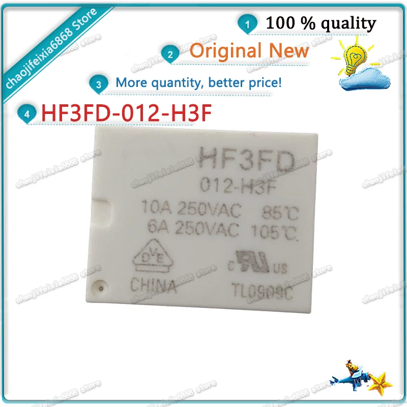 Реле для телефона оригинальное реле 4 контакта 12 В 10 А HF3FA 012HTF 012-ZTF HF3FA012 ZTF - купить